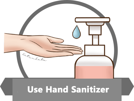Memakai Hand Sanitizer